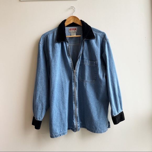 Vintage Tops - vintage denim long long sleeve